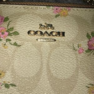 Coach Bags - coach purse tan with flowers Coach Bags - coach purse tan with flowers